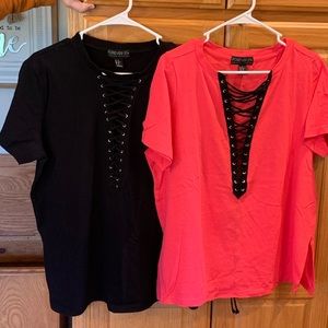 Lace up tops - 2